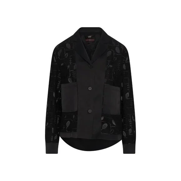 High Everyday Couture Black Lace Detail Jacket 12 NWT - Picture 2 of 4